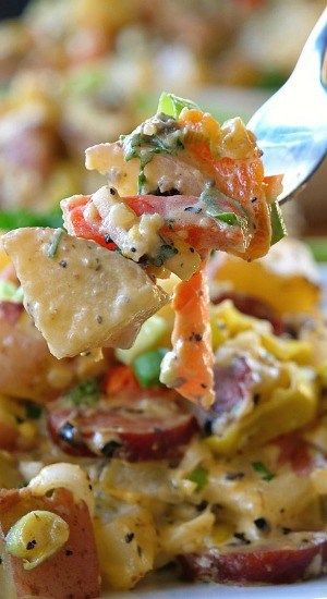 Kielbasa Potato Salad Kielbasa Pasta, Suddenly Salad, Potatoe Salad, Kielbasa Recipes, Side Salad Recipes, Potato Salads, Potato Recipes Side Dishes, Kielbasa, Potatoe Salad Recipe