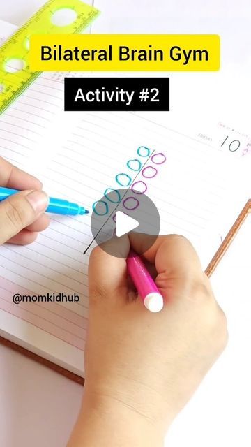 Shruti Jain ➡️ Mom Blogger on Instagram: "Both Side Brain Gym 🧠  A simple 2 minute setup activity for kids for Left and Right Brain Together, to Build Focus and Concentration, Attention, Memory, Fine Motor with just a paper and pens.  You need: 1. A paper. 2. Sketchpens.  Age: 3 years +  ✅️ Follow @momkidhub for more easy activities.  #momkidhub #braingym #braingymforkids #braingymnastics #brainstimulation #brainbooster  #mindpower #kidsactivityideas #preschoolactivities #montessoritoddler #homeschoolingideas #momsaroundtheworld #punemomblogger #punemoms #BrainGymForKids #BrainExercises #LeftAndRightBrain #rightbrain #leftbrain #kidsactivitiesideas #summerholidays #summeractivitiesforkids #BrainBoost #braingames #BrainBoosters  #teachingmaterials #neurogames #memorygame" Attention Concentration Activities, Brain Activities For Adults, Focus And Attention Activities For Kids, Concentration Activities For Kids, Brain Stimulation Activities, Brain Gym Activities, Attention Activities, Concentration Activities, Stimulation Activities