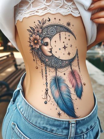 Fairy Tattoo Designs Unique, Boho Tattoo Ideas, Atrapasueños Tattoo, Coolest Tattoos, Ethereal Watercolor, Boho Tattoo, Spade Tattoo, Tattoo Designs Unique, Feminine Nature