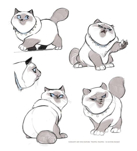 Wouter Tulp Find more at https://www.facebook.com/CharacterDesignReferences if you ar looking for: #art #character #design #model #sheet #illustration #best #concept #animation #drawing #archive #library #reference #anatomy #traditional #draw #development #artist #animal #animals #felines #cats #cat Cartoon Kittens, Concept Art Landscape, Illustration Manga, Animals Watercolor, Cartoon Cats, Cat Sketch, Drawing Faces, Cat Character, Character Sketches