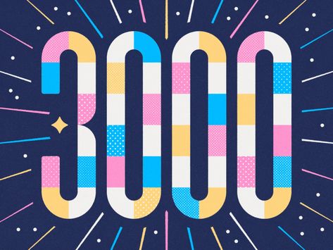 3000 followers! by James Round on Dribbble 3000 Followers, Number Logo, Logo Number, Nintendo Wii Logo, Allianz Logo, Global Community, Creative Professional, Gaming Logos, Google Search