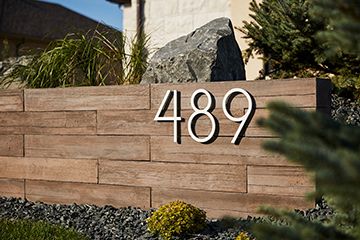 Concrete Wall Covering, Wooden Retaining Wall, Wood Stamped Concrete, Concrete Fence Wall, Front Entry Landscaping, Texture Walls, Wood Texture Wall, Wood Retaining Wall, Contemporary Landscape Design