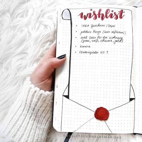 Ｍａｒｉｅｋｅ  |   𝘽𝙪𝙡𝙡𝙚𝙩 𝙅𝙤𝙪𝙧𝙣𝙖𝙡 on Instagram: “Here is my christmas wishlist! What are your material christmas wishes?” Journal Ideas For December, Bullet Journal Ideas For December, Christmas Bullet Journal Ideas, Bullet Journal Weekly Spread Layout, Christmas Bullet Journal, Bullet Journal Calendar, Journal D'inspiration, Bullet Journal Christmas, Minimalist Bullet Journal