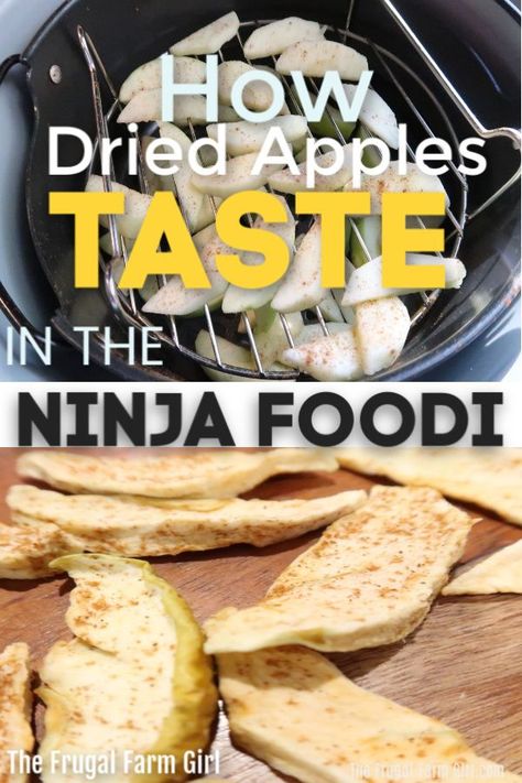 Dehydrate Apples, Recipes Apples, Ninja Cooking System, Ninja Cooking System Recipes, Dehydrated Apples, Budget Freezer Meals, Ninja Recipes, Gluten Free Menu, Dehydrated Fruit