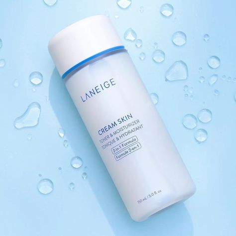 Laneige Cream Skin, Skincare Brands, Combo Skin, Moisturizing Toner, Hydrating Toner, Beauty Products Photography, Favorite Makeup Products, Skin Toner, Amino Acid