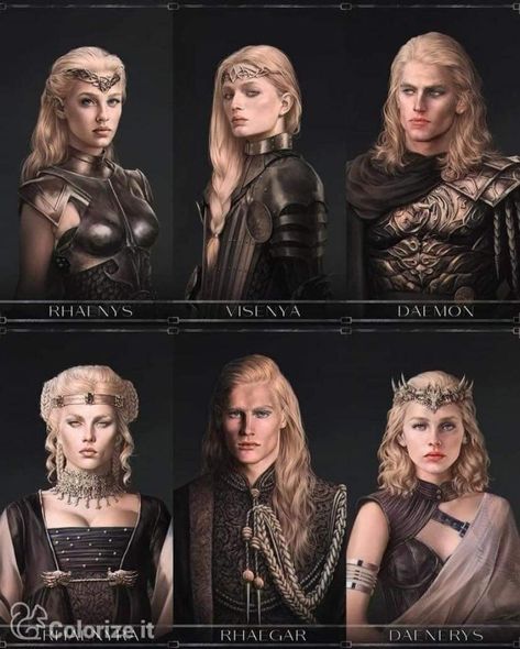 Game Of Thrones Character Design, The Song Of Ice And Fire, Game Of Thrones Characters Art, Visenya And Rhaenys Targaryen, Rhaenys Targaryen Aesthetic, Targeryan Aesthetic, Rhanerya Targeryen, House Of Targaryen, Got Targaryen