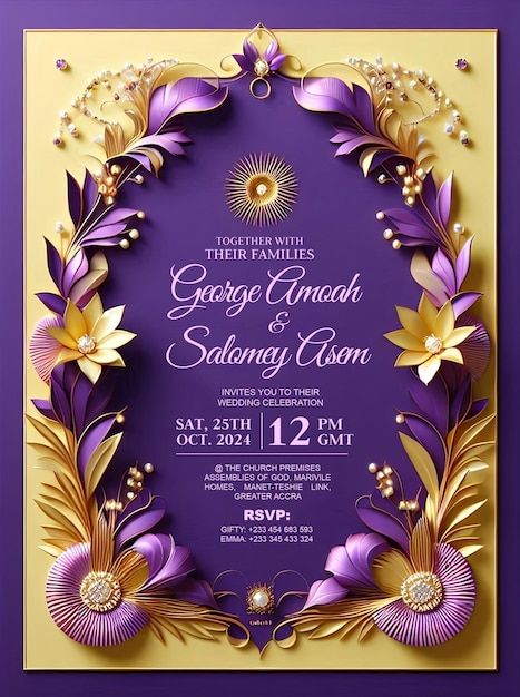 Beautiful Wedding Invitation Cards, Wedding Cards Background Design, Nigerian Wedding Invitation Cards, Floral Invitation Background, Wedding Card Design Templates, Wedding Flyer Design, Wedding Card Background, Floral Wedding Cards, Mallorca Bread