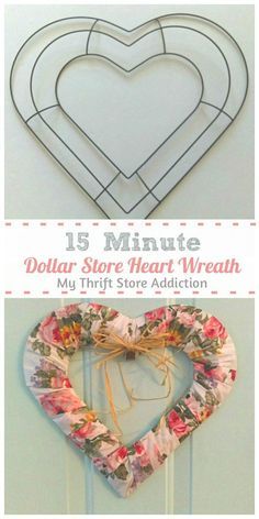 Valentine's Crafts For Adults, Valentine Wreath Craft, Heart Wreath Diy, Rag Wreaths, Pinterest Valentines, Heart Shaped Wreath, Roses Valentine, Diy Valentines Day Wreath, Valentine Wreath Diy