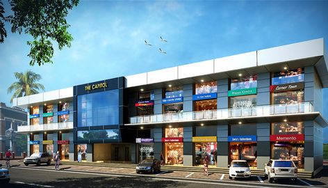 3d Commercial, Commercial Building Plans, 3 Storey House Design, Shopping Mall Design, Building Design Plan, Commercial Design Exterior, Retail Architecture, House Outer Design, Concept Models Architecture