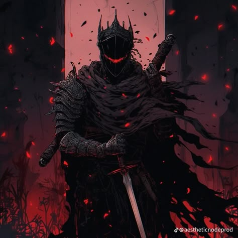 Knight Pfp, Dark Paladin, Dragon Story, Dnd Paladin, Evil Knight, Knight Drawing, Dark Souls Artwork, Souls Art, Anime Knight