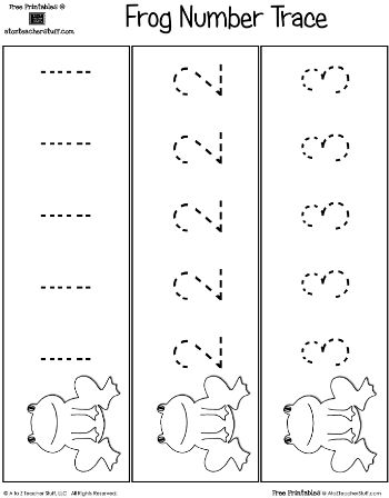 Frog Number and Letter Tracing | A to Z Teacher Stuff Printable Pages and Worksheets Frogs Preschool, Number Trace, Numbers Activities, Preschool Spring, Pumpkin Activities, Frog Crafts, Letter Tracing, Daycare Ideas, Numbers Preschool