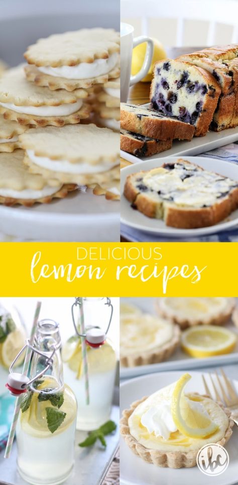 Lemon Recipes Dessert, Delicious Lemon Desserts, Desserts Lemon, Farmhouse Recipes, Lemon Dessert, Inspired By Charm, Favorite Breakfast Recipes, Lemon Dessert Recipes, Recipes Delicious