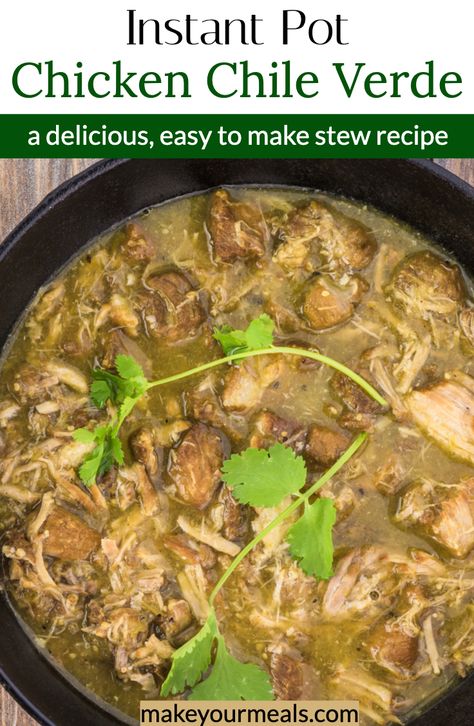 Easy Recipe Dinner, Chile Verde Recipe, Chicken Chile Verde, Tomatillo Chicken, Chicken Chili Verde, Dinner Mexican, Chicken Verde, Chicken Chile, Pozole Recipe