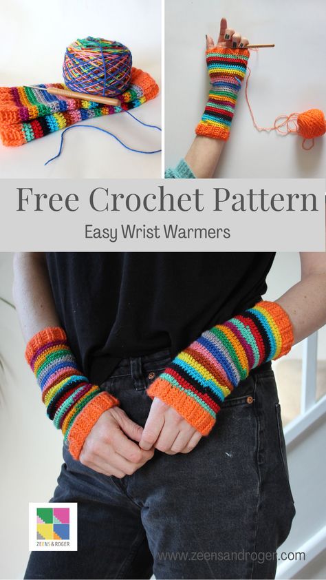 Diy Fingerless Gloves Crochet, Crochet Pattern Wrist Warmers, Arm Warmer Crochet Pattern, Crochet Arm Warmers Tutorial, Arm Warmers Crochet Pattern Free, How To Crochet Hand Warmers, Wrist Warmers Crochet Pattern Free, Crochet Fingerless Gloves Free Pattern Easy, Crochet Arm Warmers Free Pattern