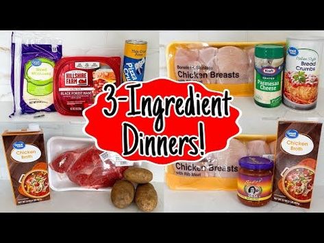 (52) The BEST 3-Ingredient Recipes | QUICK & EASY DINNER IDEAS | Fast Tasty Simple Meals | Julia Pacheco - YouTube Dinner Ideas Fast, Julie Pacheco, Quick Easy Cheap Meals, Quick Easy Dinner Ideas, Meal Kits Diy, Julia Pacheco, 3 Ingredient Dinners, Cooking Friends, Three Ingredient Recipes