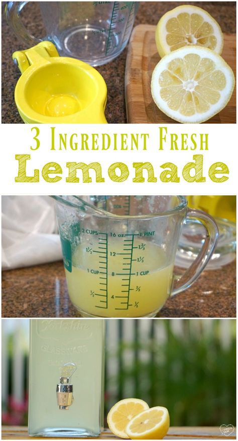 fresh squeezed lemonade recipe Fresh Squeezed Lemonade Recipe, Fresh Lemonade Recipe, The Best Lemonade, Easy Lemonade Recipe, Honey Lemonade, Homemade Lemonade Recipes, Best Lemonade, Healty Dinner, Fresh Squeezed Lemonade