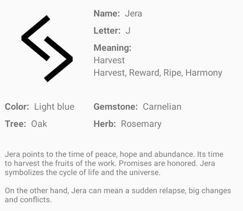 Jera Rune Meaning, Jera Tattoos, Jera Rune Tattoo, Rune Jera, Norse Runes Meanings, Jera Rune, Rune Symbols And Meanings, Traditional Owl Tattoos, Rune Alphabet