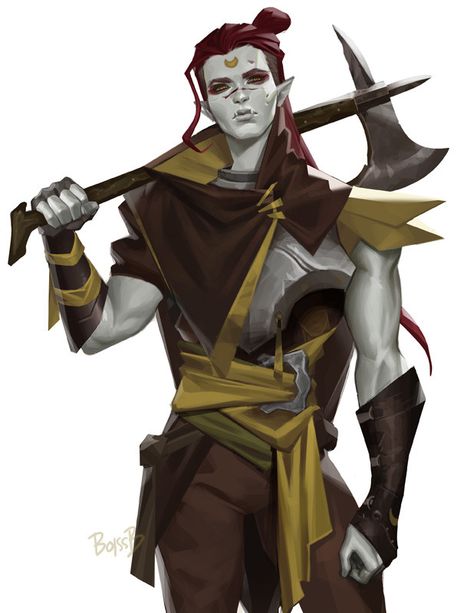 Half Orc, Blanca J on ArtStation at https://www.artstation.com/artwork/RYy66D Female Half Orc, Female Orc, Orc Warrior, Half Orc, Roleplay Characters, Dungeons And Dragons Characters, Arte Fantasy, Fantasy Rpg, Fantasy Inspiration