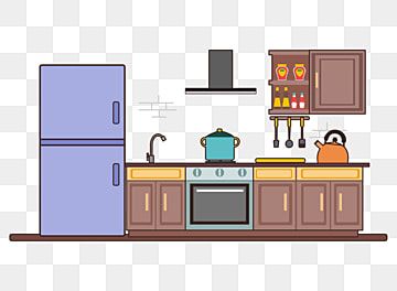 kitchen clipart,kitchen,kitchen scene,vector illustration,cupboard,cabinet,drawer,kettle,spices,condiment,kitchenware,smoke lampblack machine,dishwasher,stove,pot,spoon,refrigerator,kitchen vector,spoon vector,wind vector,spices vector,pot vector Kitchen Clip Art, Spices Vector, Kitchen Vector, Scene Png, Kitchen Clipart, Refrigerator Kitchen, Cartoon Kitchen, Kitchen Scene, Poster Flat