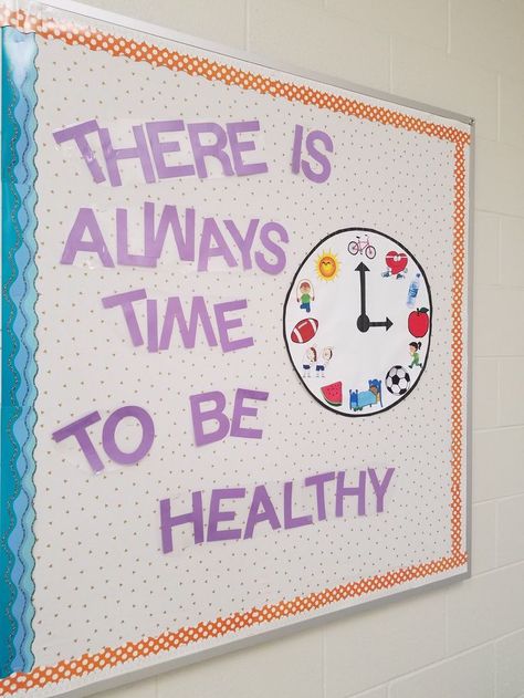 Disney Bulletin Boards, School Cafeteria Decorations, Cafeteria Bulletin Boards, Nutrition Bulletin Boards, Physical Education Bulletin Boards, Pe Bulletin Boards, Nurse Bulletin Board, February Bulletin Boards, School Nurse Office Decorations