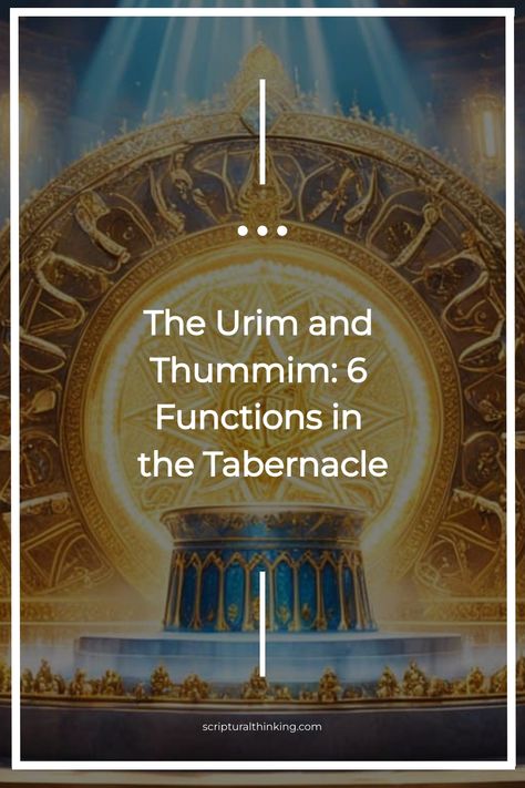 Explore the integral roles of The Urim and Thummim in biblical decision-making and divine communication within the ancient Tabernacle. Urim Thummim, Urim And Thummim, Tabernacle Of Moses, The Tabernacle, High Priest, Bible Facts, Seeking God, The Covenant, Decision Making