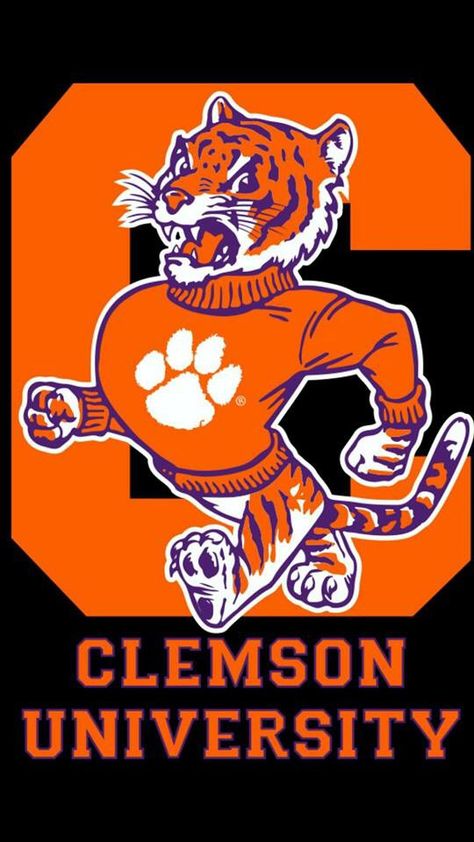 Clemson logo Clemson Logo, Clemson Tiger Paw, Sports Cookies, Clemson Tigers Football, Clemson Fans, Clemson Football, Tiger Love, Tiger Paw, Georgia Football