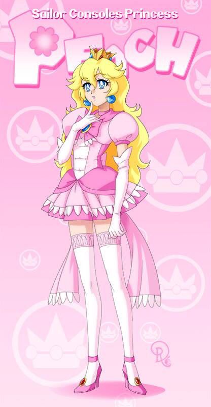 Sailor Consoles Sailor Princess Peach by Drachea Rannak Drachea Rannak, Princess Drawing, Princess Peach Cosplay, Peach Cosplay, Princesas Disney Anime, Nintendo Princess, Sailor Princess, Princesa Peach, Peach Art