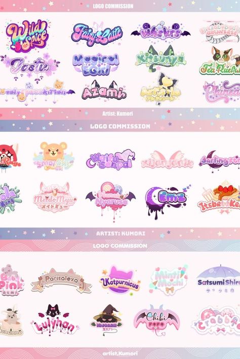 I will design cute logo for twitch vtuber and streamer Artist Watermark Ideas, Cute Fonts Alphabet Cursive, Cute Fonts Dafont, Cute Fonts Alphabet Bubble, Cute Fonts Alphabet Doodles, Streamer Logo, Twitch Vtuber, Cute Handwriting Fonts, Cute Fonts Alphabet