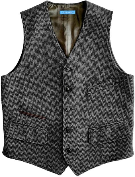 SOLOVEDRESS Mens Vintage Classic Herringbone Pattern Suit Vest V Neck Casual Wool Blend Waistcoat for Men(Silver Grey,XL) at Amazon Men’s Clothing store Mens Tweed Vest, Mens Vintage Vest, Business Suit Vest, Mens Vest Casual, Mens Vest Fashion, Chaleco Casual, Western Vest, Men's Business Suits, Mens Waistcoat