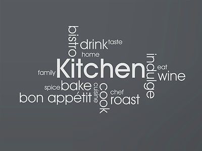 MODERN KITCHEN WALL QUOTES - VINYL ART STICKERS DECALS | eBay Kitchen Wall Art Stickers, Kitchen Wall Quotes, Wall Stickers Quotes, Wine Kitchen, Pantry Wall, Kitchen Wall Stickers, Vinyl Wall Quotes, Word Wall Art, Kitchen Design Decor