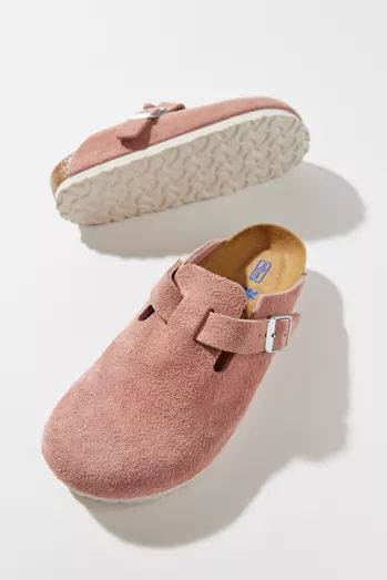 Birkenstock Boston Soft Footbed, Boston Soft Footbed, Blue Slime, Boston Clogs, Clothing Subscription, Suede Clogs, Cute Nike Shoes, Hype Shoes, Birkenstock Boston