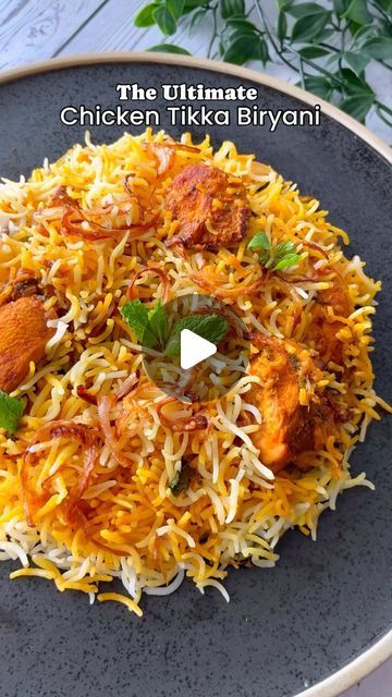 Azmia Iqbal on Instagram: "Chicken Tikka Biryani ❤️‍🔥

This Biryani is hands down my favourite of the one's I have made so far! hope you try this recipe out and enjoy it as much as I do ☺️

Serves up to 3 people ( double the recipe for bigger batches ) 
Ingredients
300g Boneless Chicken Tikka Cubes ( Thigh pieces ) 
Marination:
1 tbsp ginger garlic paste
2 tbsp hung curd or greek yogurt
1/4 tsp salt 
Juice of half a small lemon
2 tbsp mustard oil + 1 tbsp kashmiri chilli pwd, 1 tsp hot chilli powder, 1/4 tsp turmeric pwd, 1/2 tsp cumin pwd, 1 tsp coriander pwd, 1/2 tsp garam masala, 1/4 tsp crushed kasuri methi

Masala Mixture
1/2 cup hung curd 
1/2 tbsp ginger garlic paste
2 tbsp tomato puree
1/4 tsp turmeric powder, 2 tsp kashmiri chilli powder, 1 tsp hot chilli powder, 1/2 tbsp coriand Tikka Biryani Recipe, Boneless Chicken Indian Recipes, Chicken Tikka Biryani Recipes, Chicken Tikka Biryani, Mustard Oil, Boneless Chicken Thighs, Chicken Tikka Masala, Biryani Recipe, Garlic Paste