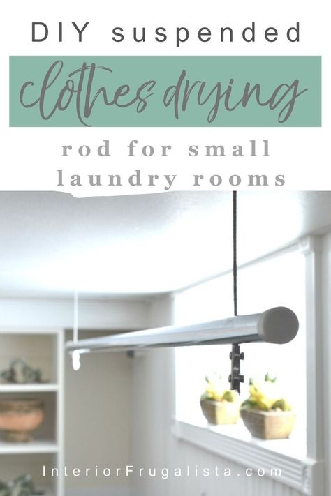 Laundry Room/mud Room, Room Storage Diy, Basement Laundry Room, Basement Laundry, Laundry Room Remodel, Laundry Room Inspiration, Laundry Closet, Diy Laundry, Clothes Drying