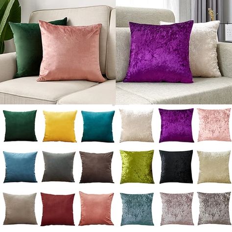 Crushed Velvet Decorative Pillows Super Soft Pillow Cover For Sofa Living Room Decorative Kussenhoes Nordic Home Decor|Cushion Cover| - AliExpress Sala Grunge, Pillows Living Room, Fairycore Room, Room Decor Alternative, Light Academia Room Decor, Artsy Room Decor, Cottagecore Room Decor, Room Decor Grunge, Room Decor Dark