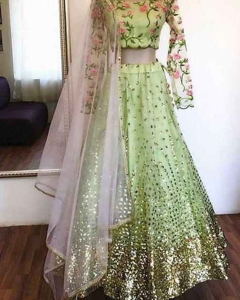 Exclusive designer lehenga at reasonable price Cash on delivery available Order now Ball Gowns Indian, Pista Green Lehenga, Gowns Indian, Pista Green, Indian Outfits Lehenga, Lehnga Dress, Green Lehenga, Pink Lehenga, Patiala Salwar