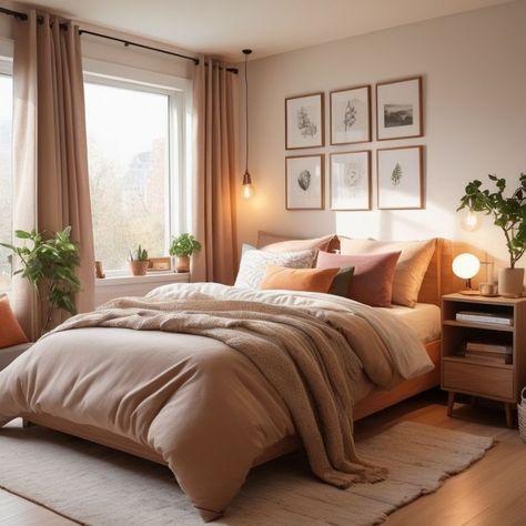 Design an elegant small bedroom sanctuary with these cozy bedroom ideas. Perfect for a luxurious and sophisticated look in limited spaces. Cosy Couples Bedroom, Bedroom Hygge Ideas, Cosy Double Bedroom, Cosy Romantic Bedroom, Small Cosy Bedroom, Bedroom Inspirations Beige, Elegant Small Bedroom, Couple Bedroom Ideas Married Modern, Couple Bedroom Ideas For Small Rooms