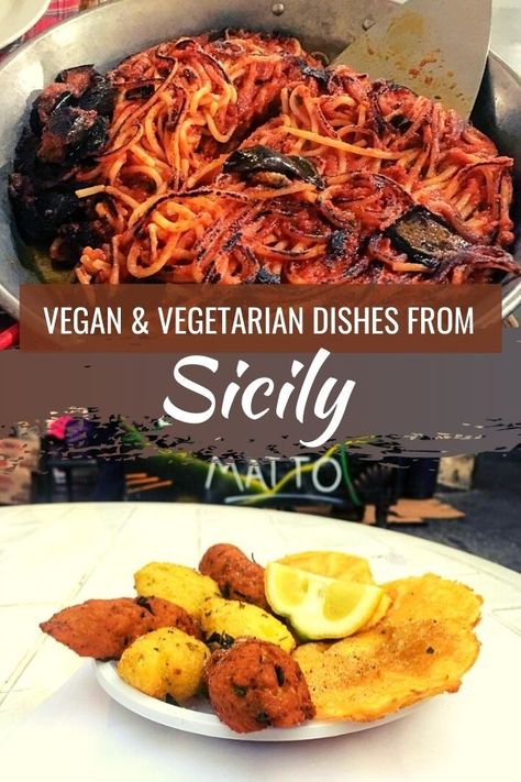 Traditional Sicilian cuisine is a whole world of culinary treasures waiting to be explored. Thanks to Sicily's "cucina povera", which uses affordable, locally grown ingredients, many authentic Sicilian dishes are completely plant-based. In this detailed vegan Sicily guide, you'll discover many local vegan dishes that are eaten in Sicily, including vegan Sicilian pesto, a vegan Sicilian pizza called sfincione, and much more! #VeganSicily #TraditionalSicilianFood #SicilianCuisine Vegan Sicilian Recipes, Traditional Sicilian Recipes, Sicilian Recipes Authentic, Sicilian Pesto, Sicilian Cuisine, Sicily Food, Sicilian Food, Sicilian Pizza, Recipes Authentic