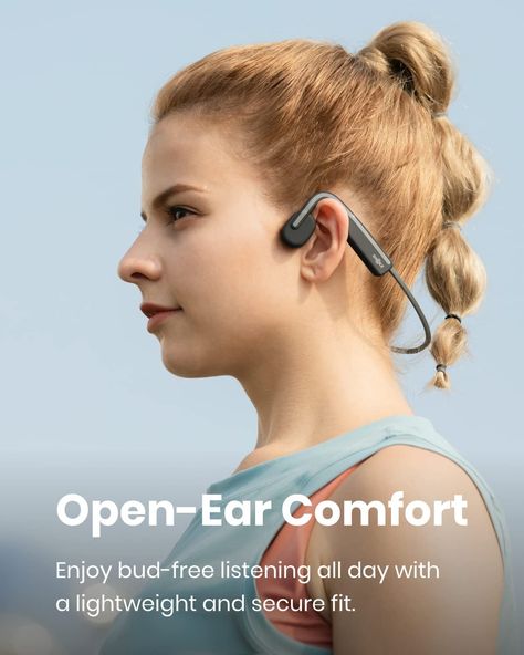 Amazon.com: SHOKZ OpenMove - Open-Ear Bluetooth Sport Headphones - Bone Conduction Wireless Earphones - Sweatproof for Running and Workouts, with Sticker Pack (Grey) : Electronics On Ear Earphones, Running Headphones, Sport Earphones, Headphone Accessories, Sports Headphones, Sport Earbuds, Wireless Headset, Wireless Earphones, Bluetooth Earphones