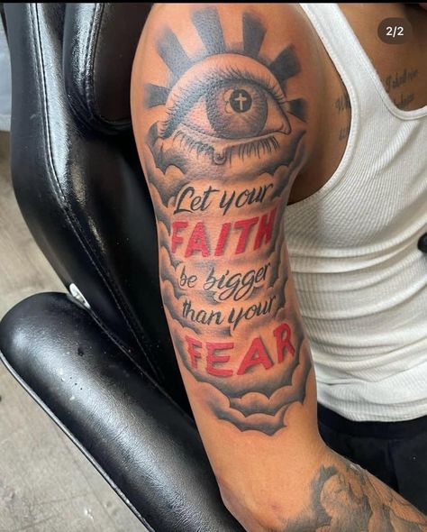 Tattoo Forearm Women, Upper Arm Tattoos For Guys, Black People Tattoos, Fear Tattoo, Arm Tattoos Black, Arm Tattoos For Guys Forearm, Black Men Tattoos, Shoulder Sleeve Tattoos, Tattoo Ideas Males