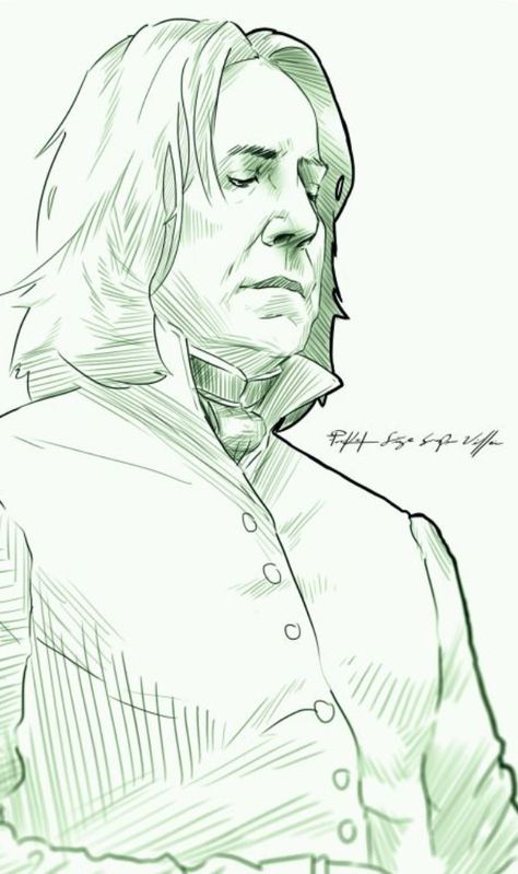 Snape Drawing, Harry Potter Art Drawings, Harry Potter Severus, Harry Potter Severus Snape, Severus Rogue, Book Page Art, Harry Potter Drawings, Alan Rickman, Severus Snape