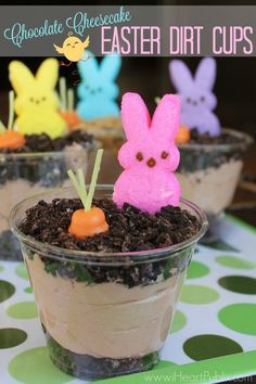 Flavored Cool Whip, Easter Dirt Cups, Easter Deserts, Easter Party Food, Dirt Cups, Easter Snacks, Easter Sweets, Easter Desserts Recipes, Family Easter