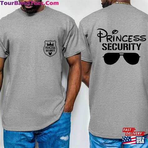 Princess Security Shirt Disney, Princess Security Shirt, Disneyland Family, Security Shirt, Disney Shirts For Men, Disney Trip Planning, Disneyland Shirts, Disney Svg, Disney Shirt