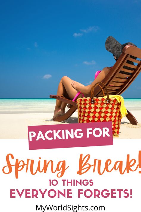 Spring packing list for any Spring break vacation! Spring essentials and Spring Break packing list for the beach, Florida, or college students! Travel packing list full of the best travel essentials for an EPIC spring break vacation! Spring break clothes, outfit ideas, and more! Packing List Spring Break, Packing List For The Beach, Travel Shirts Ideas, Spring Packing List, Spring Break Clothes, Packing List Spring, Spring Break Packing List, Spring Break Packing, Essential Travel Items