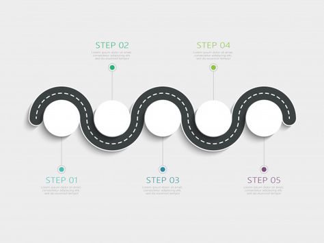 Winding road way location infographic te... | Premium Vector #Freepik #vector #infographic #arrow #travel #circle Roadmap Design, Road Infographic, Architecture Infographic, Timeline Ppt, Roadmap Template, Roadmap Infographic, E-learning Design, Black Background Pattern, Road Vector