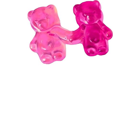 Gummy Bear Illustration, Sticker Inspo, Scrapbook Borders, Emoji Stickers, Png Icons, Bear Design, Gummy Bears, Pink Candy, Graphic Design Inspiration