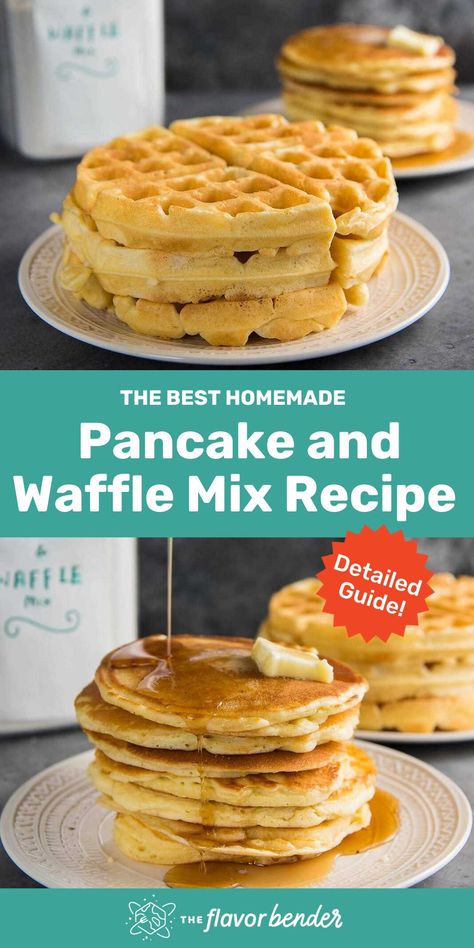 Homemade Pancake And Waffle Mix Recipe, How To Make Waffles With Pancake Mix Recipe, Pancake Vs Waffle Batter, Waffle And Pancake Mix Recipe, Pancake Mix To Make Waffles, Waffle Recipe With Pancake Mix Breakfast, Pancake Mix Waffles, How To Make Waffles From Pancake, Waffle Mix From Scratch