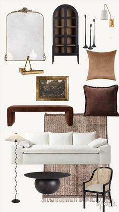 Living Room Design 2024, Living Room Vision Board, Living Room Moodboard, Transitional Interior Design, Transitional Home, Casa Vintage, Apartment Decor Inspiration, Vintage Interiors, Maximalism