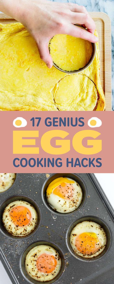 17 Egg-Cooking Hacks That Are Borderline Genius Egg Hacks, Ways To Cook Eggs, Cooking Eggs, Cooking Hacks, Cooking For Two, Make Ahead Breakfast, Cooking Skills, How To Cook Eggs, An Egg