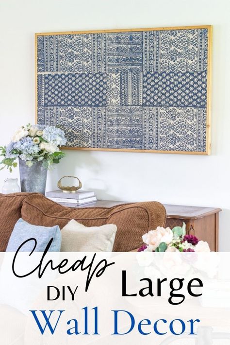 How to Add Charm with Inexpensive DIY Wall Decor Large Walls, Faux Fireplace Mantels, Bold Paint Colors, Diy Planter Box, Simple Lamp, Open Concept Home, Concept Home, Built In Bookcase, Large Wall Decor