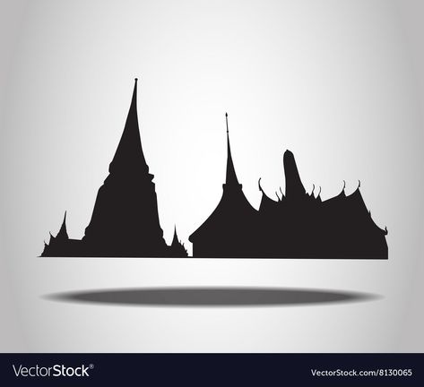 Thai Temple, The White, Png Images, Adobe Illustrator, White Background, Vector Images, Temple, Vector Free, High Resolution